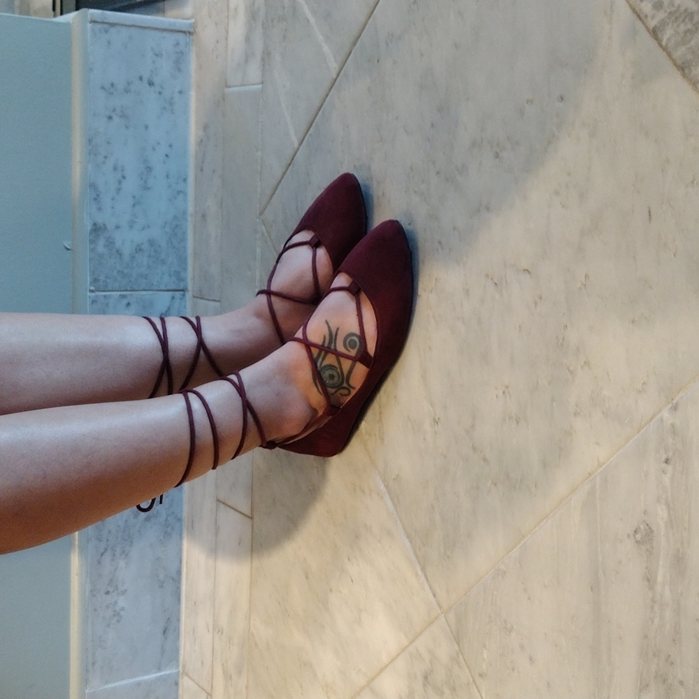 Madden girl lace up flats